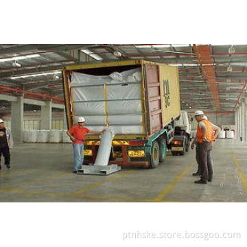 20ft PP woven dry bulk container liner for PE resin